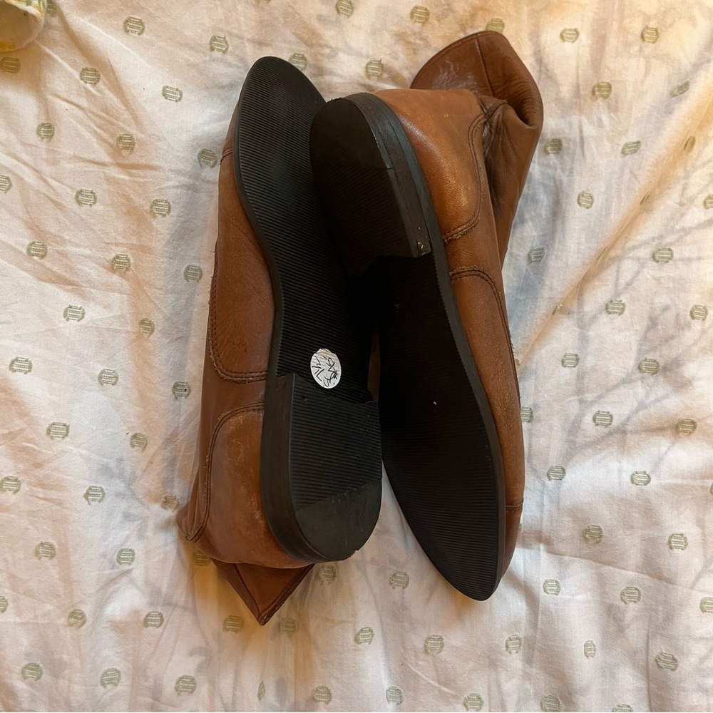 Enzo Angiolini Brown Lace Up Boots - Picture 3 of 4